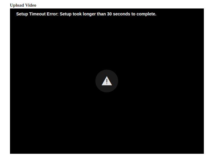 Setup Timeout Error: Setup Took Longer Than 30 Sec To Complete ...